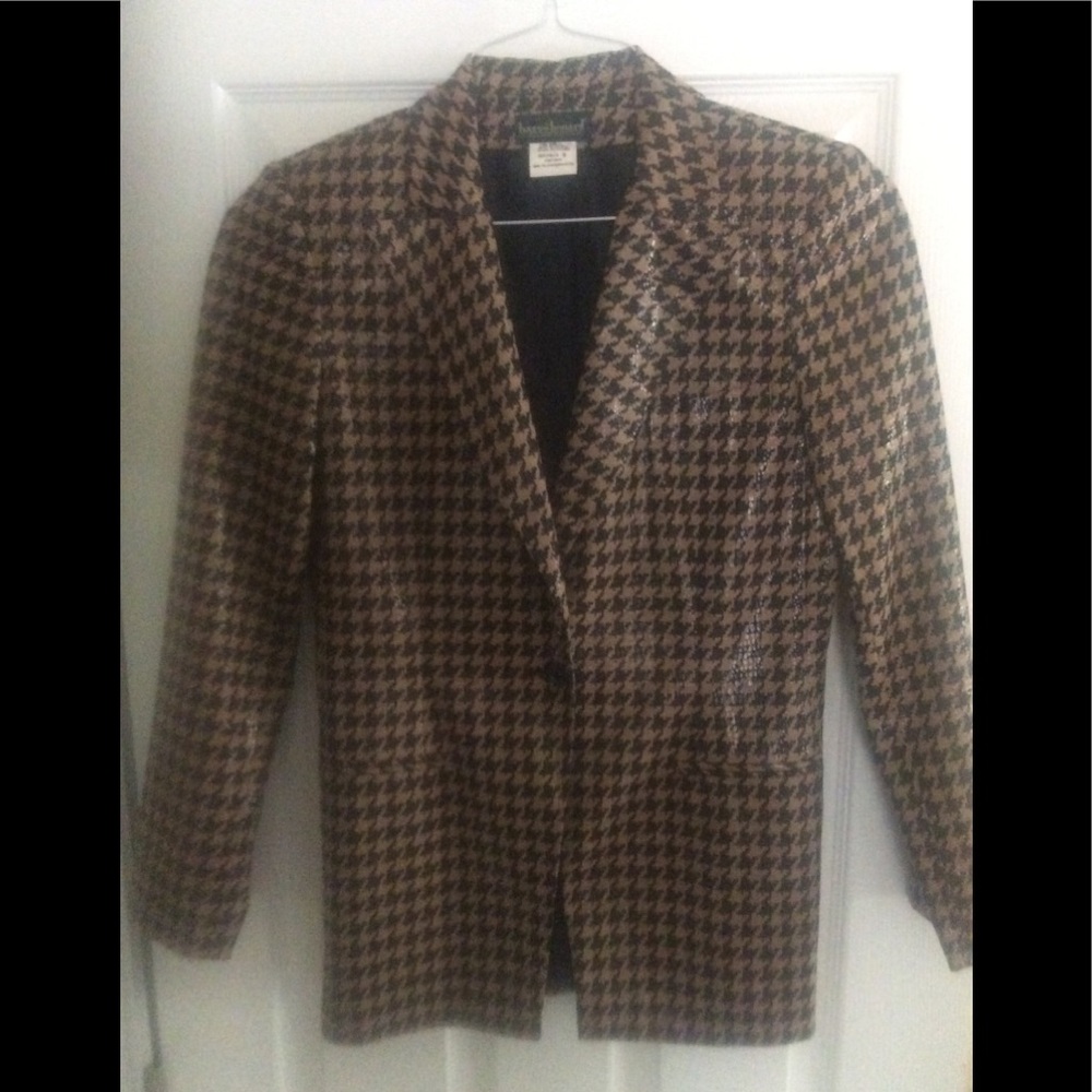 Houndstooth blazer
